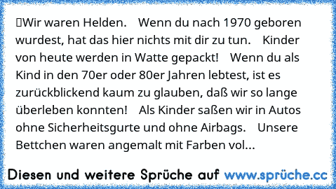 Unfassbar Warum Wir 70er Jahre Kids überlebt Habenals