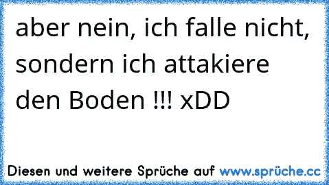 aber nein, ich falle nicht, sondern ich attakiere den Boden !!! xDD