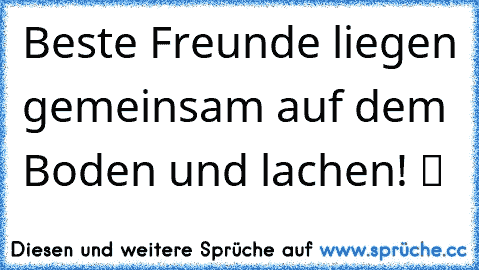 Beste Freunde liegen gemeinsam auf dem Boden und lachen! ツ