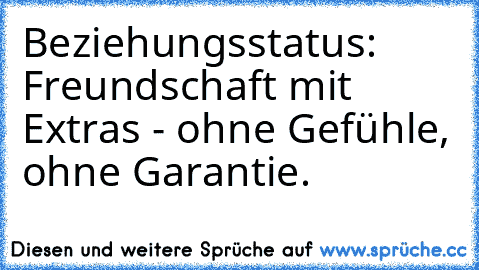 Beziehungsstatus: Freundschaft mit Extras - ohne Gefühle, ohne Garantie.