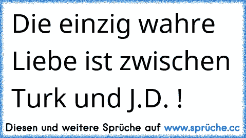 Die einzig wahre Liebe ist zwischen Turk und J.D. ! ♥