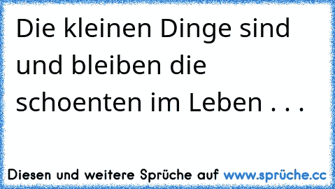 Die kleinen Dinge sind und bleiben die schoenten im Leben . . .  ♥