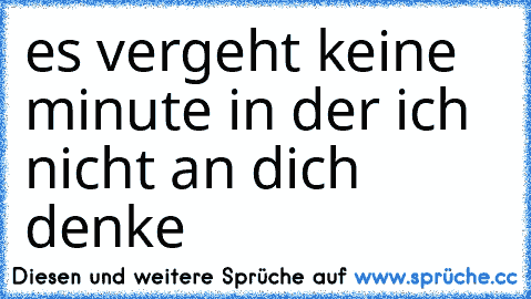 es vergeht keine minute in der ich nicht an dich denke ♥