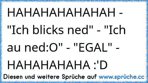 HAHAHAHAHAHAH - "Ich blicks ned" - "Ich au ned:O" - "EGAL" - HAHAHAHAHA :'D