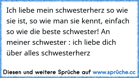 Dich lieb schwesterherz ich MUTmacher Kerze