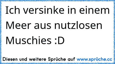 Ich versinke in einem Meer aus nutzlosen Muschies :D