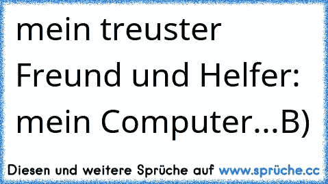 mein treuster Freund und Helfer: mein Computer...B)