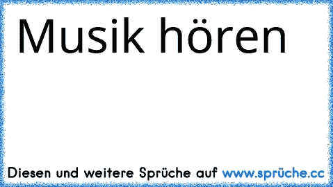 Musik hören 