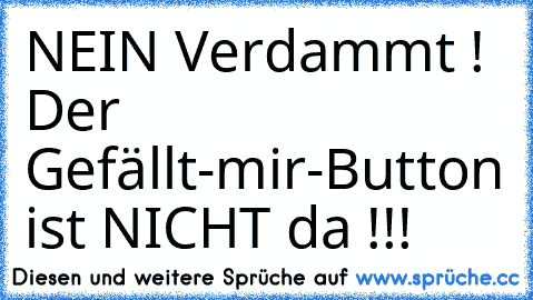 NEIN Verdammt ! Der Gefällt-mir-Button ist NICHT da !!!