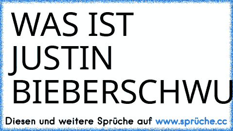 WAS IST JUSTIN BIEBER
SCHWUL