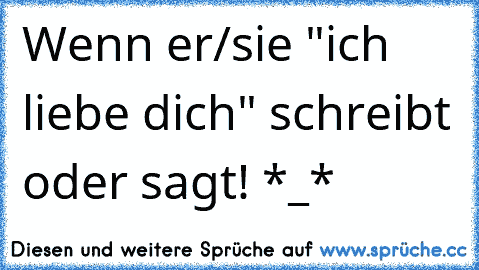 Wenn er/sie "ich liebe dich" schreibt oder sagt! *_*