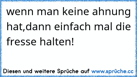 wenn man keine ahnung hat,dann einfach mal die fresse halten!