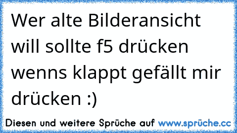 Wer alte Bilderansicht will sollte f5 drücken wenns klappt gefällt mir drücken :)