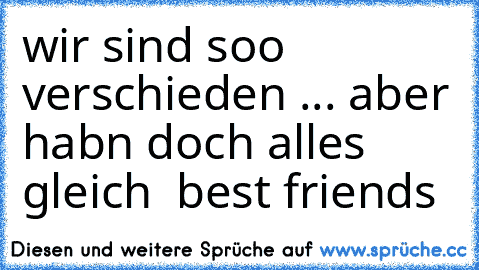 wir sind soo verschieden ... aber habn doch alles gleich ♥ best friends ♥