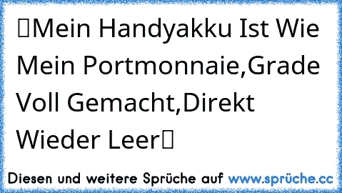 ☆ツMein Handyakku Ist Wie Mein Portmonnaie,Grade Voll Gemacht,Direkt Wieder Leerツ☆